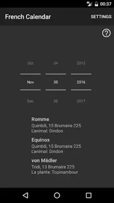 French Calendar android App screenshot 0